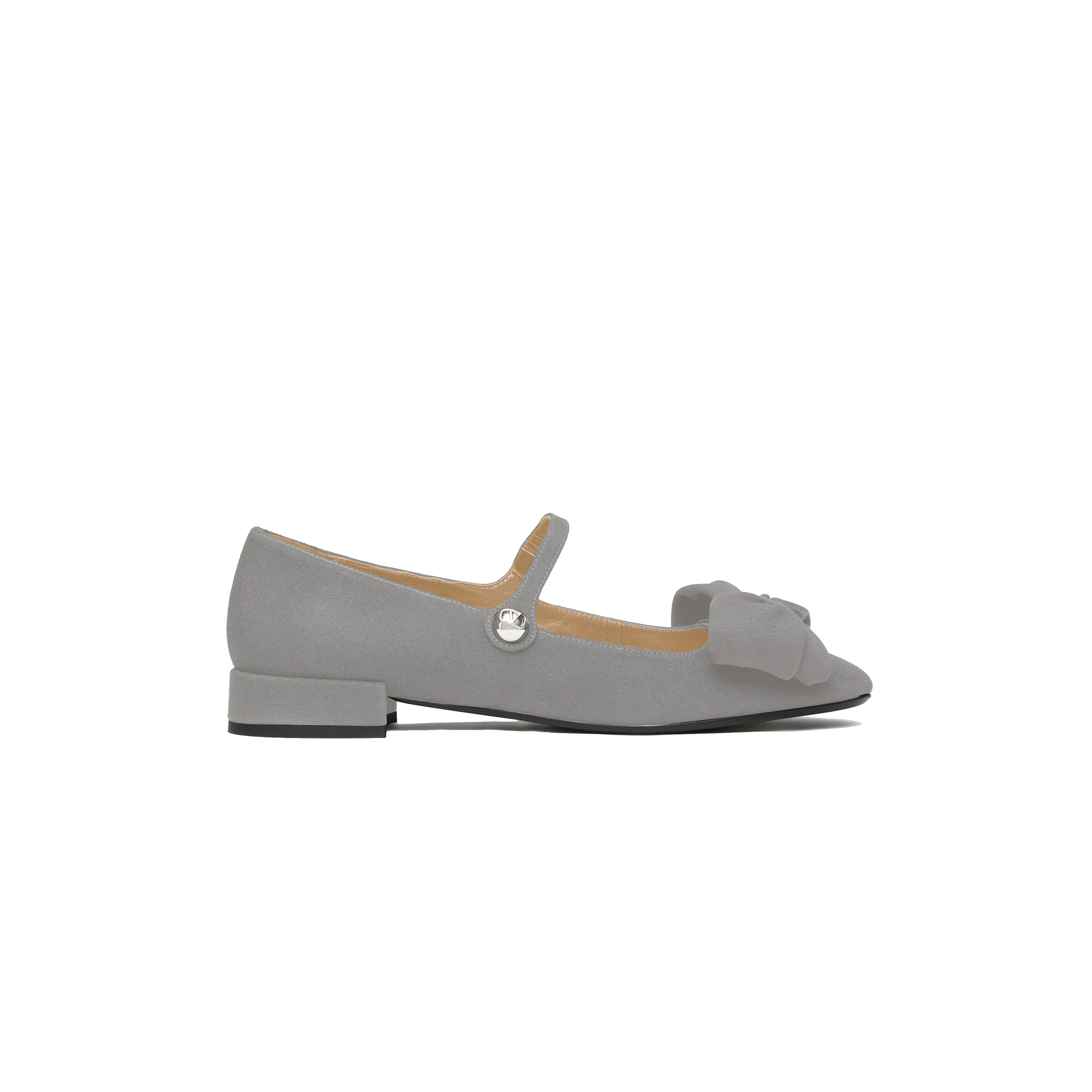 VALENTINO GARAVANI BOWJANE MARY-JANE BALLERINA IN CREPE FABRIC 20MM 5W0S0KI3JIV_0NY